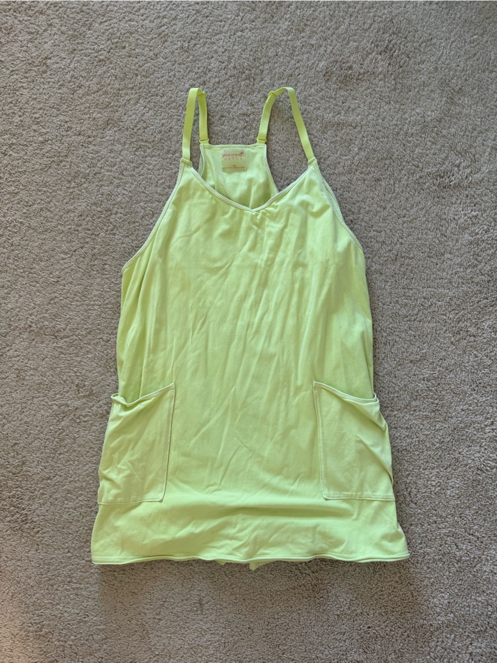 FP Movement by Free People Neon Yellow Tank Top - Picture 2 of 2